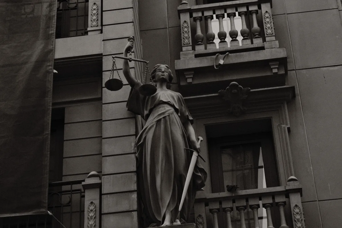 A legal team working through case documents